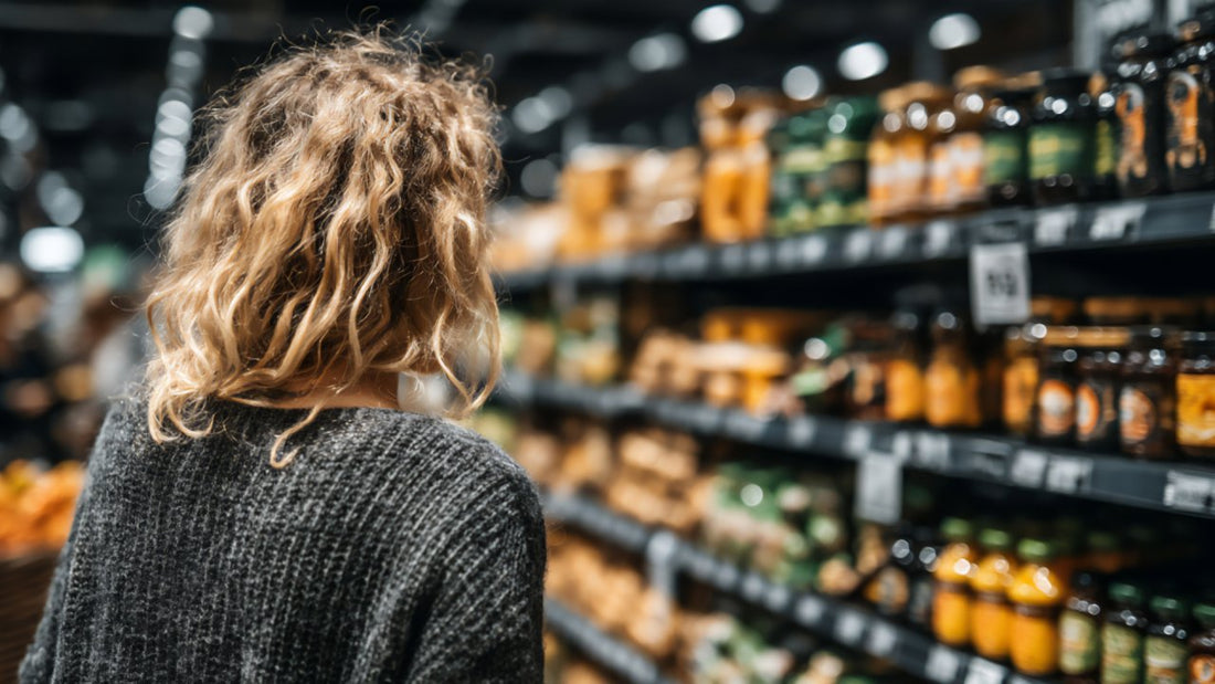 Customer shopping in a gluten free store