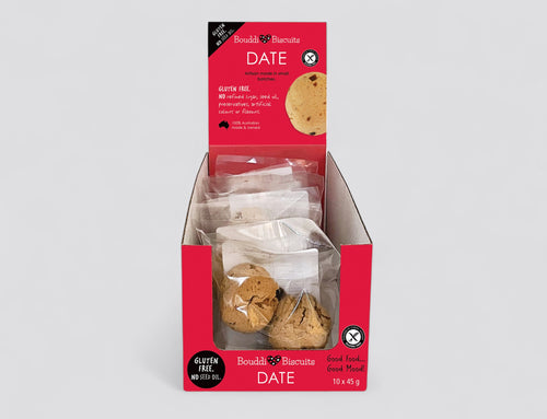 Anzac (x2) & Date (x1) Gluten Free Biscuits - Display Box (3 Displays)