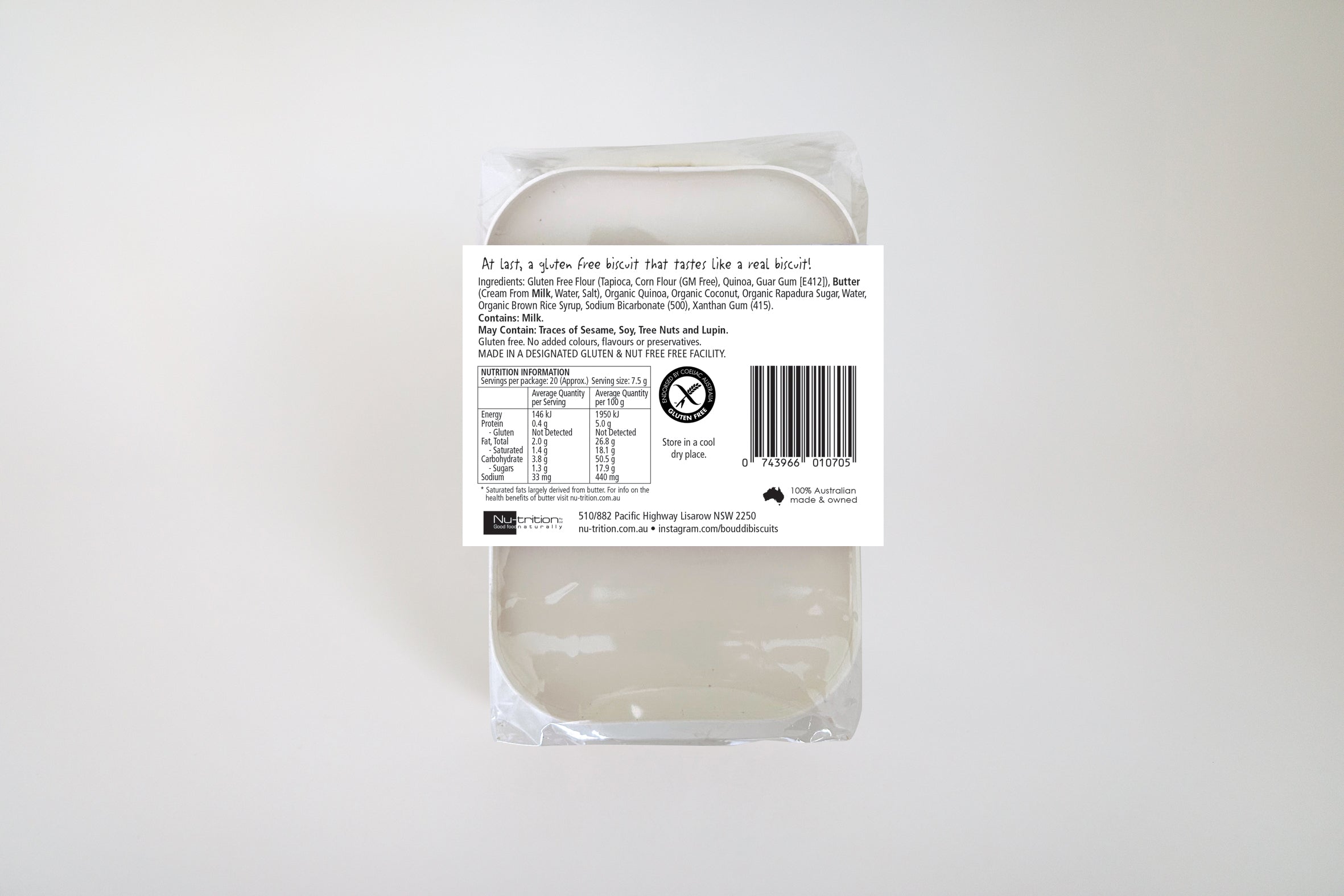 Mini Anzac Gluten Free Biscuits