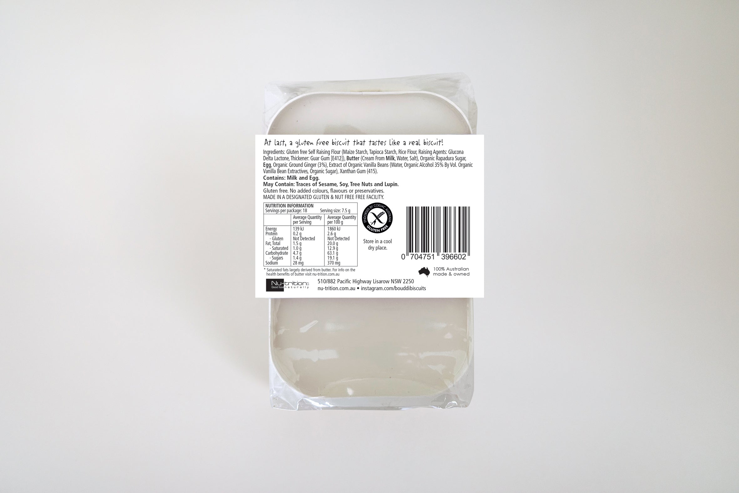 Mini Ginger Gluten Free Biscuits