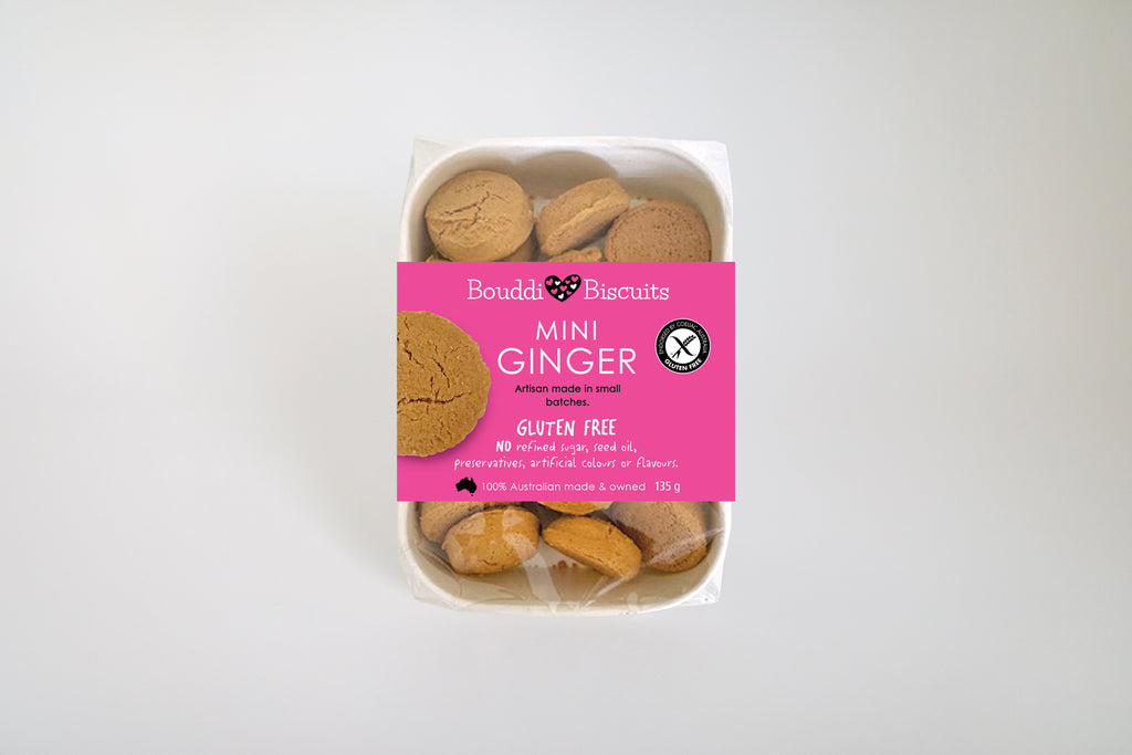 Mini Ginger Gluten Free Biscuits