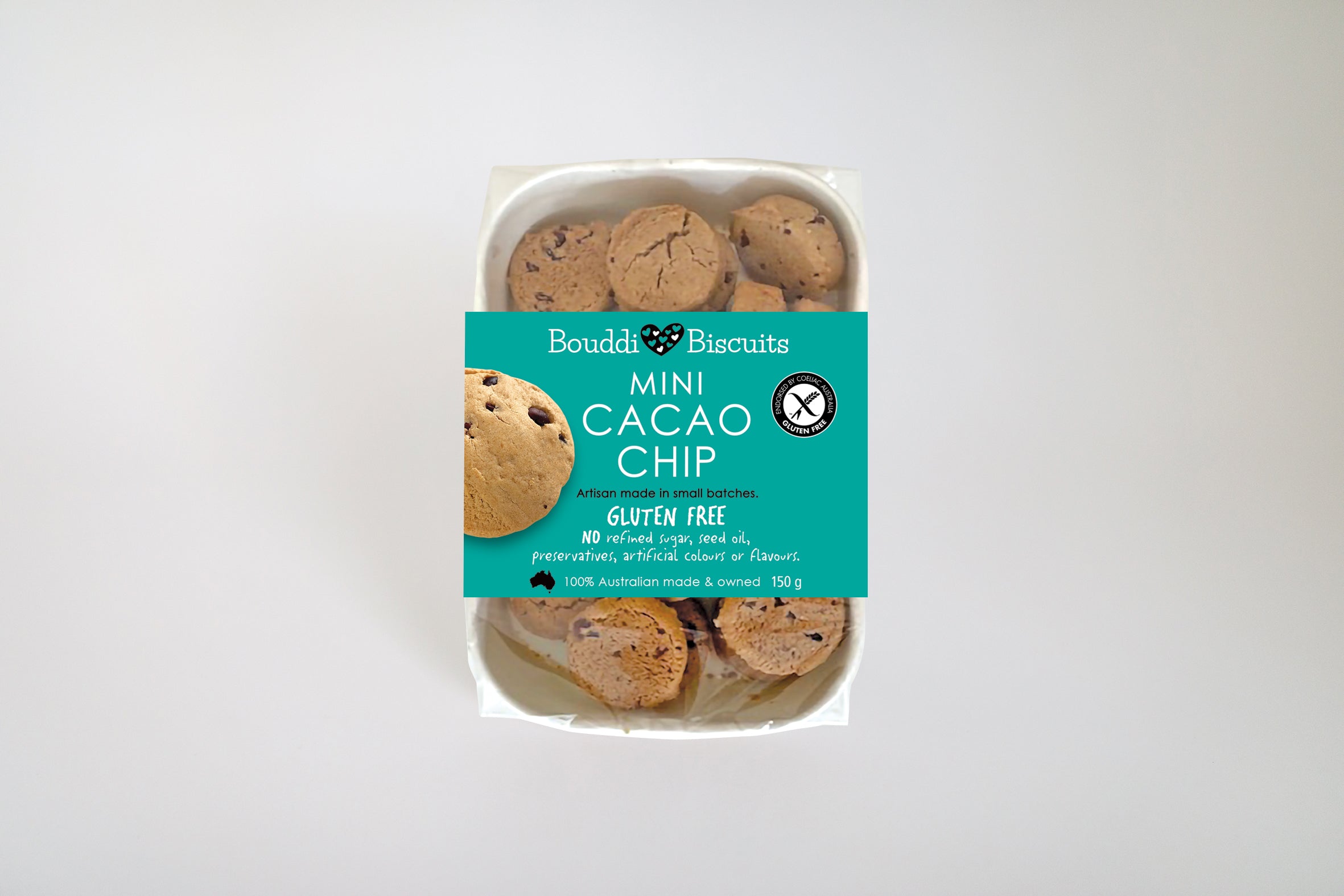 Mini Cacao Chip Gluten Free Biscuits