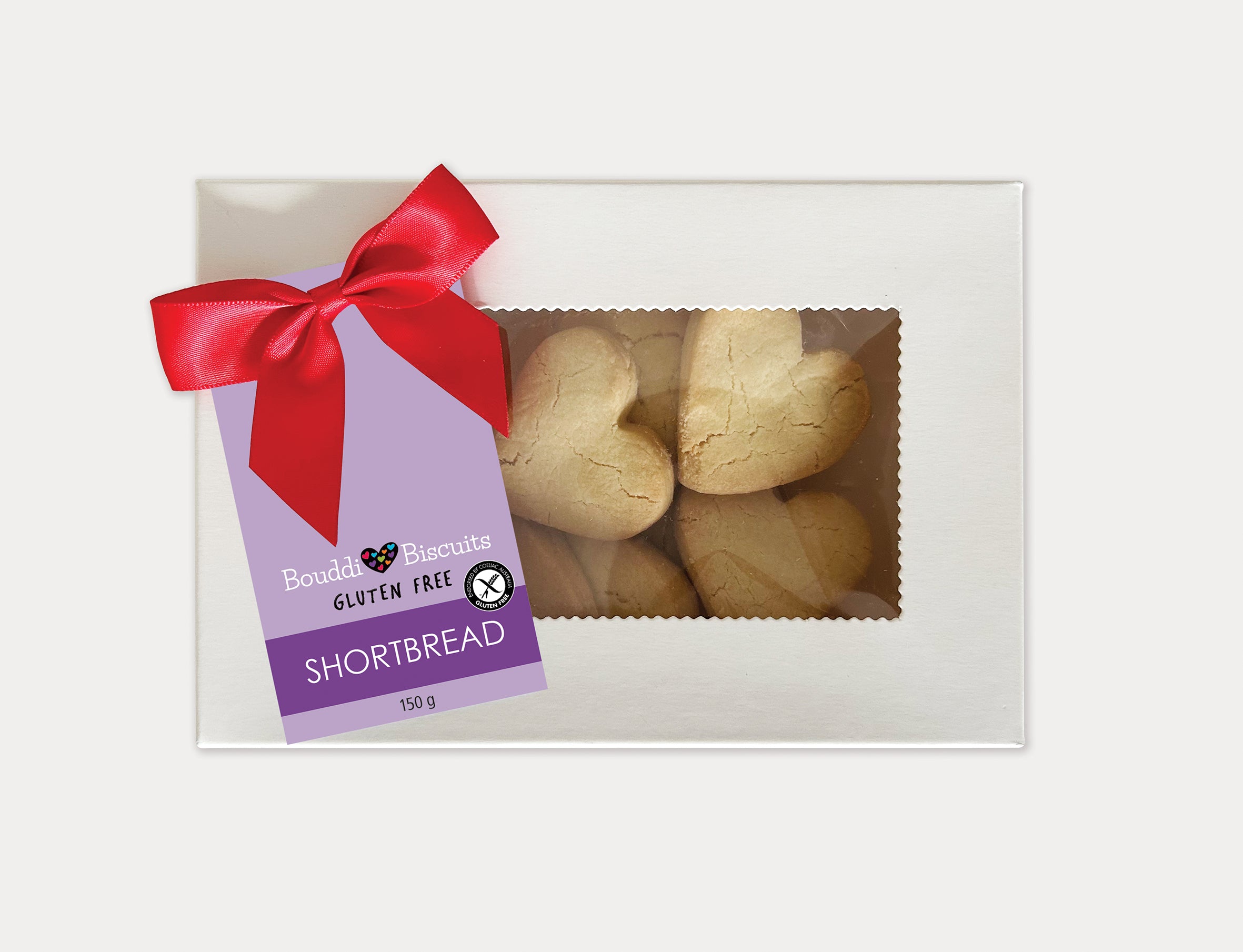 Heart Shortbread Gluten Free Biscuits (Gift Pack)