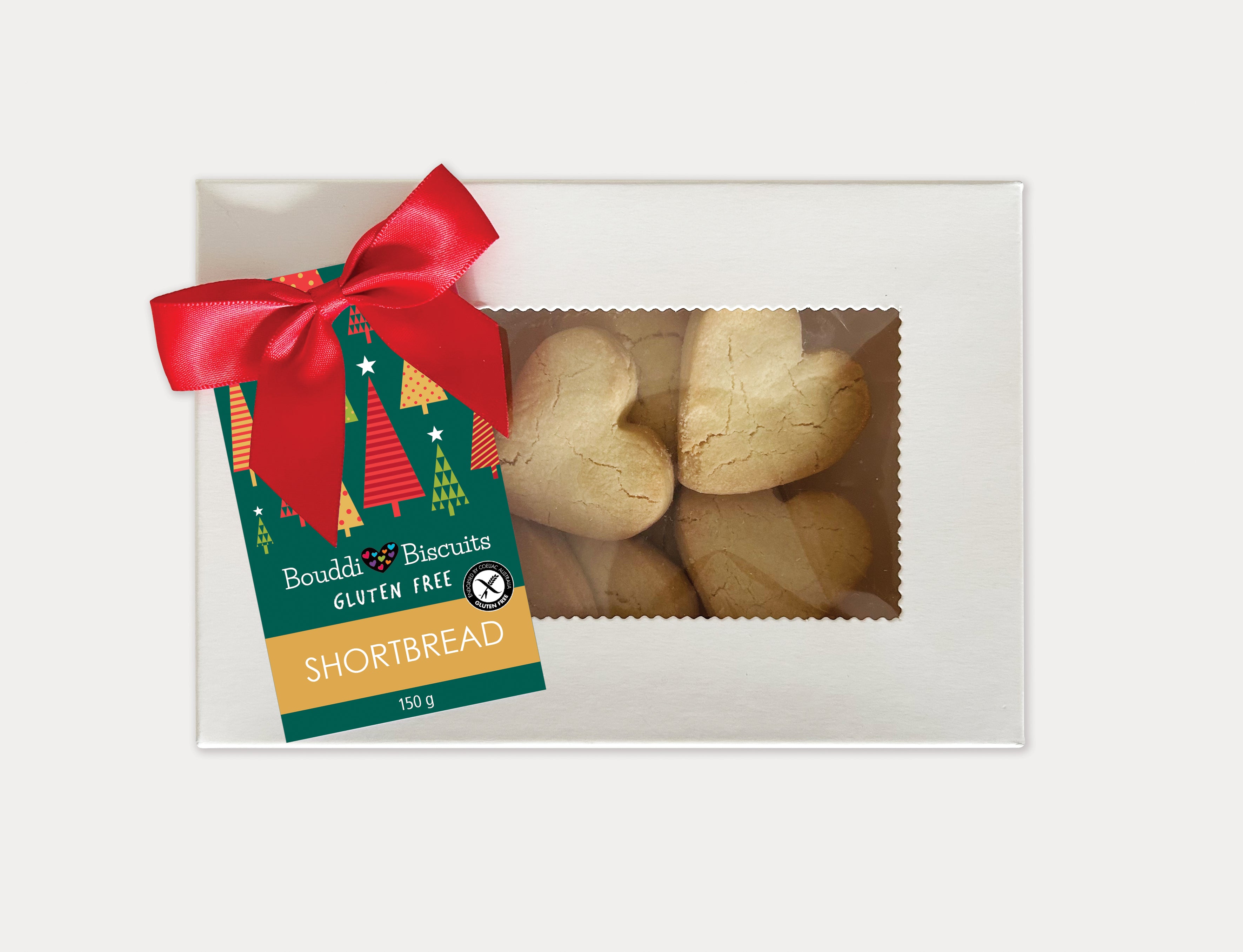 Heart Shortbread Gluten Free Biscuits (Christmas Pack)